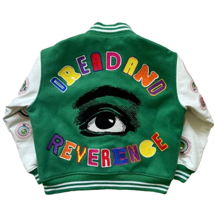 Green Saint Mxxxxxx x Takashi Murakami Stadium Jacket